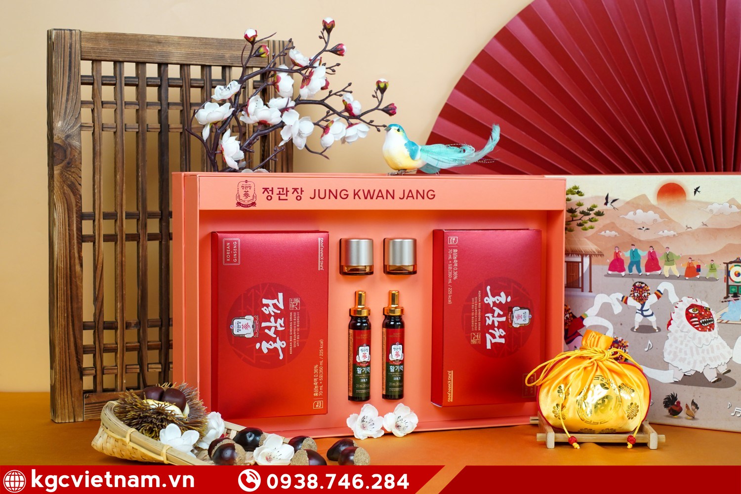 Quà biếu hồng sâm KGC Jung Kwan Jang An Khang Vĩnh Ninh chính hãng KGC