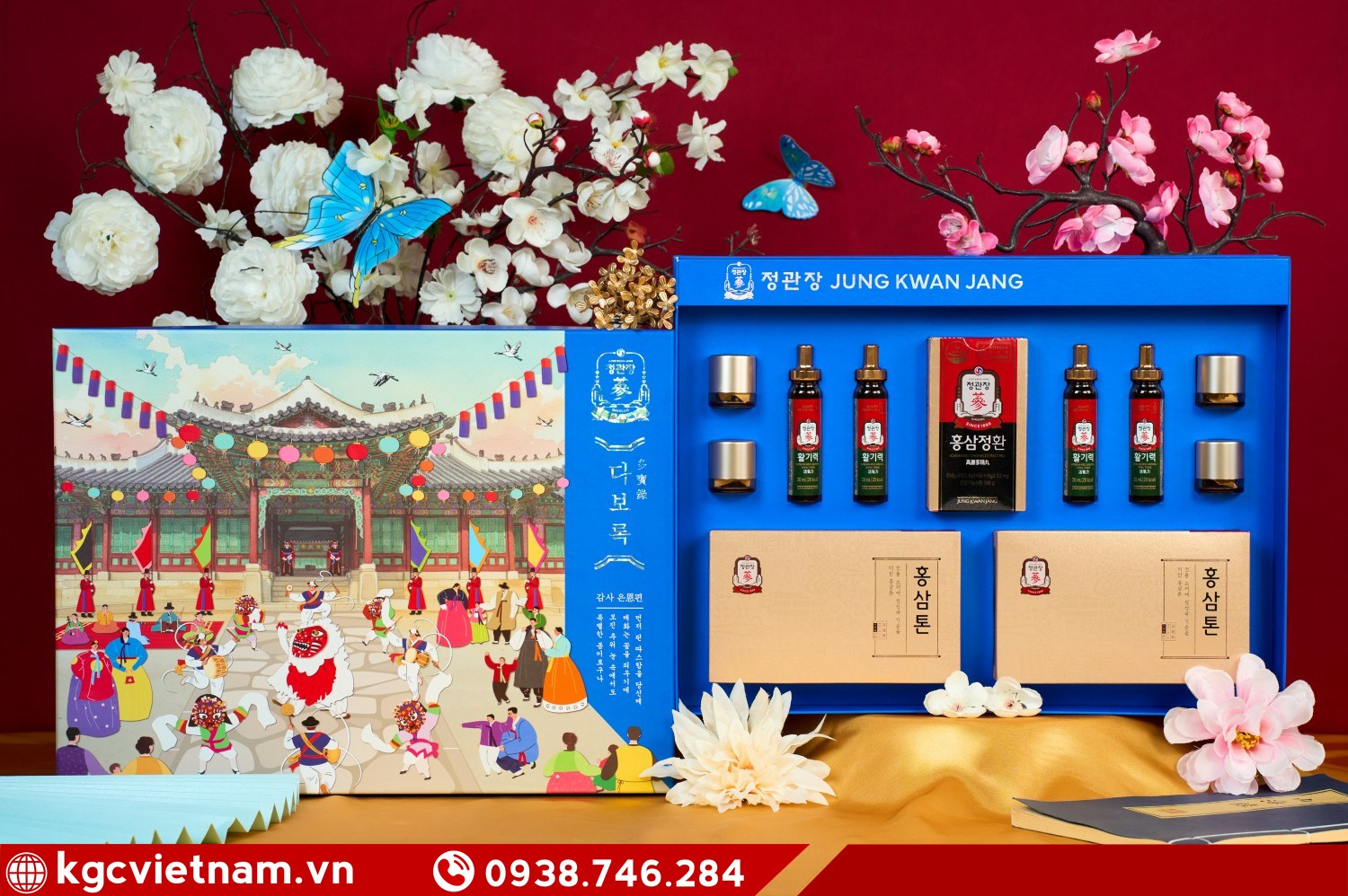 Hộp quà hồng sâm KGC Jung Kwan Jang Phú Quý Như Ý chính hãng cao cấp