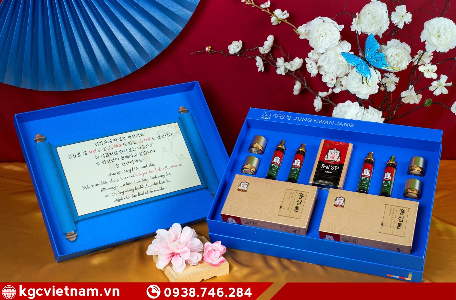 Hộp quà hồng sâm KGC Jung Kwan Jang Phú Quý Như Ý dành tặng gia đình
