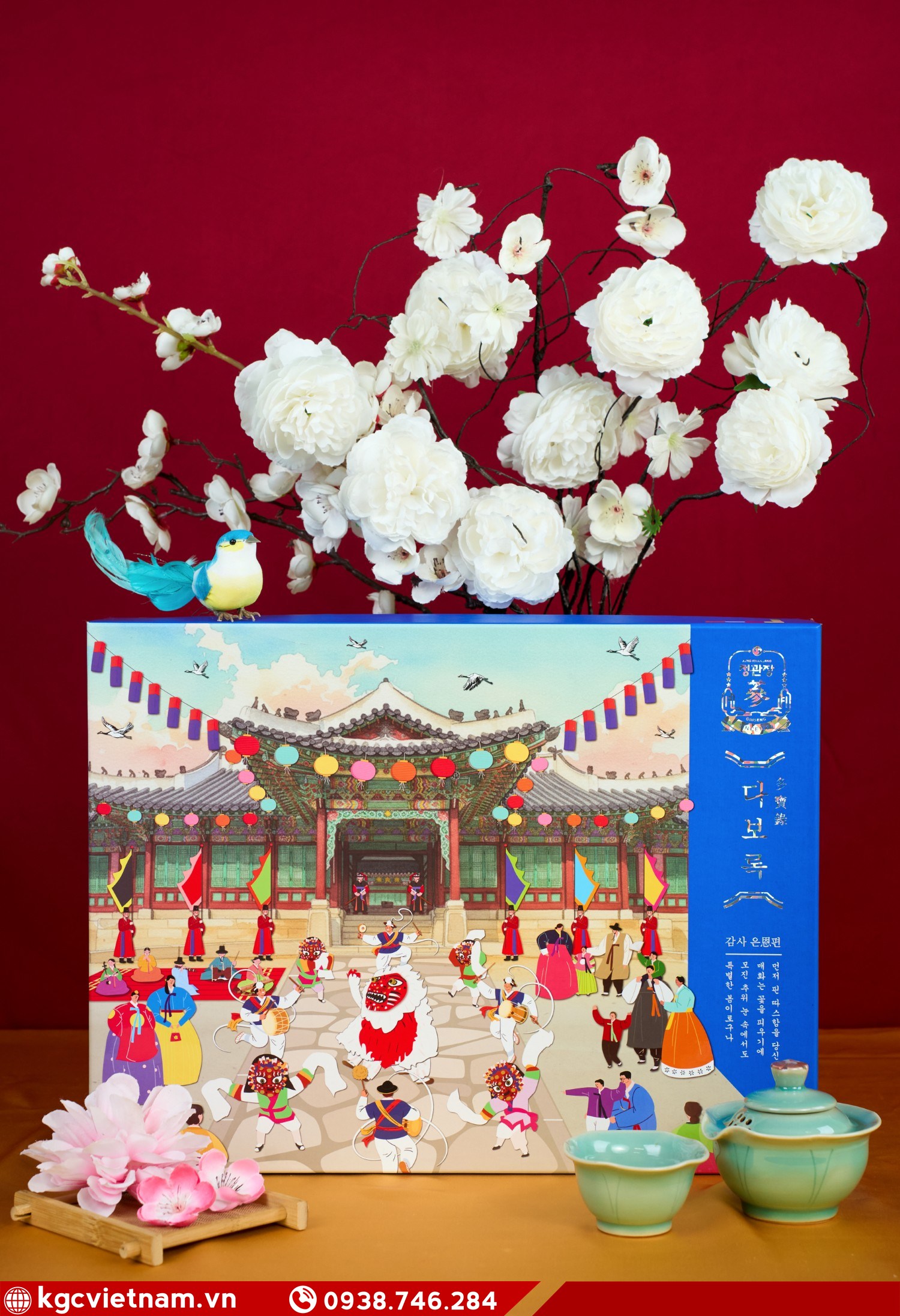 Set quà cao cấp KGC Jung Kwan Jang Phú Quý Như Ý gồm nước và viên hồng sâm