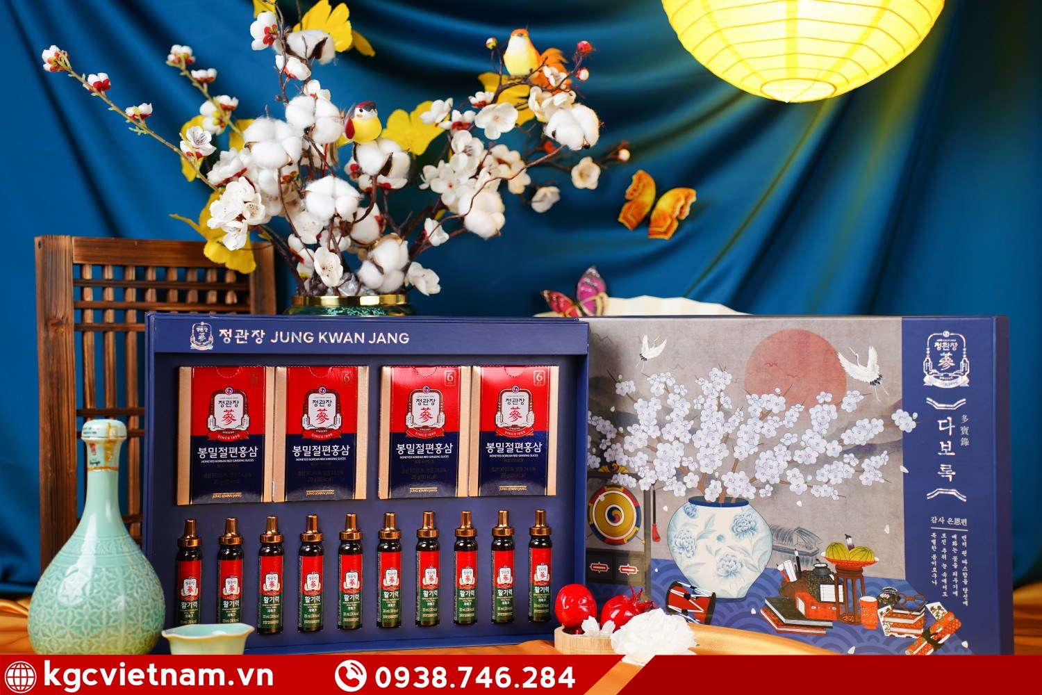 Set quà Tết hồng sâm KGC Jung Kwan Jang Xuân Phong Đắc Ý chính hãng Hàn Quốc