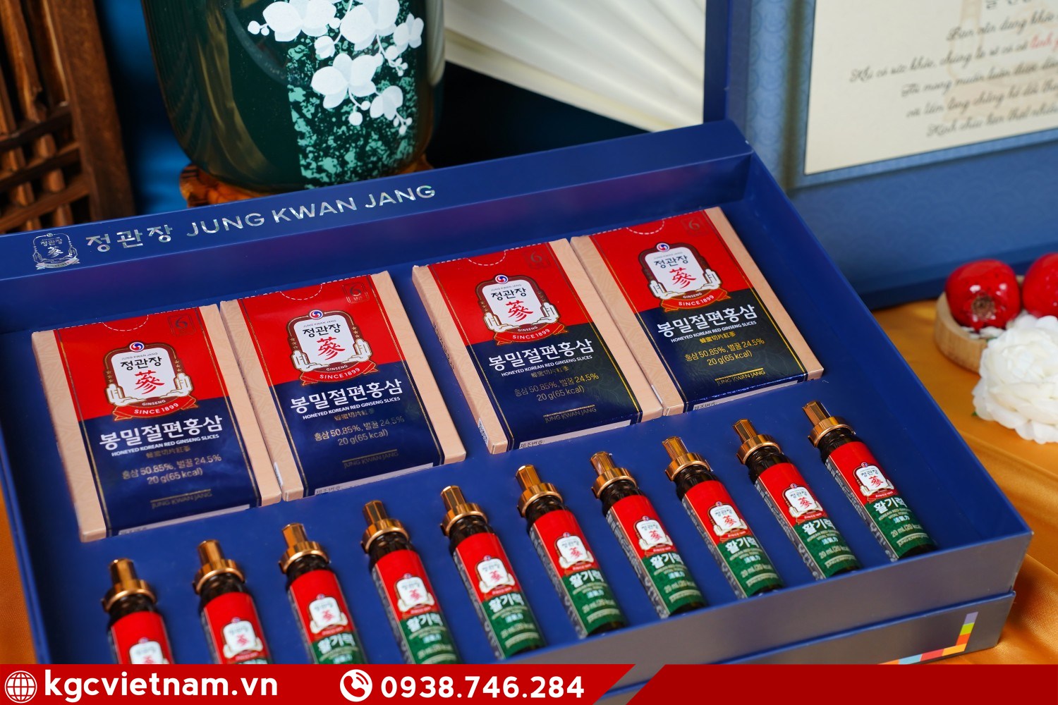 Quà Tết sức khỏe hồng sâm KGC Jung Kwan Jang Xuân Phong Đắc Ý
