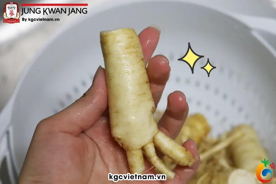 Rửa qua mấy lượt nước cho sạch rồi để ráo nước