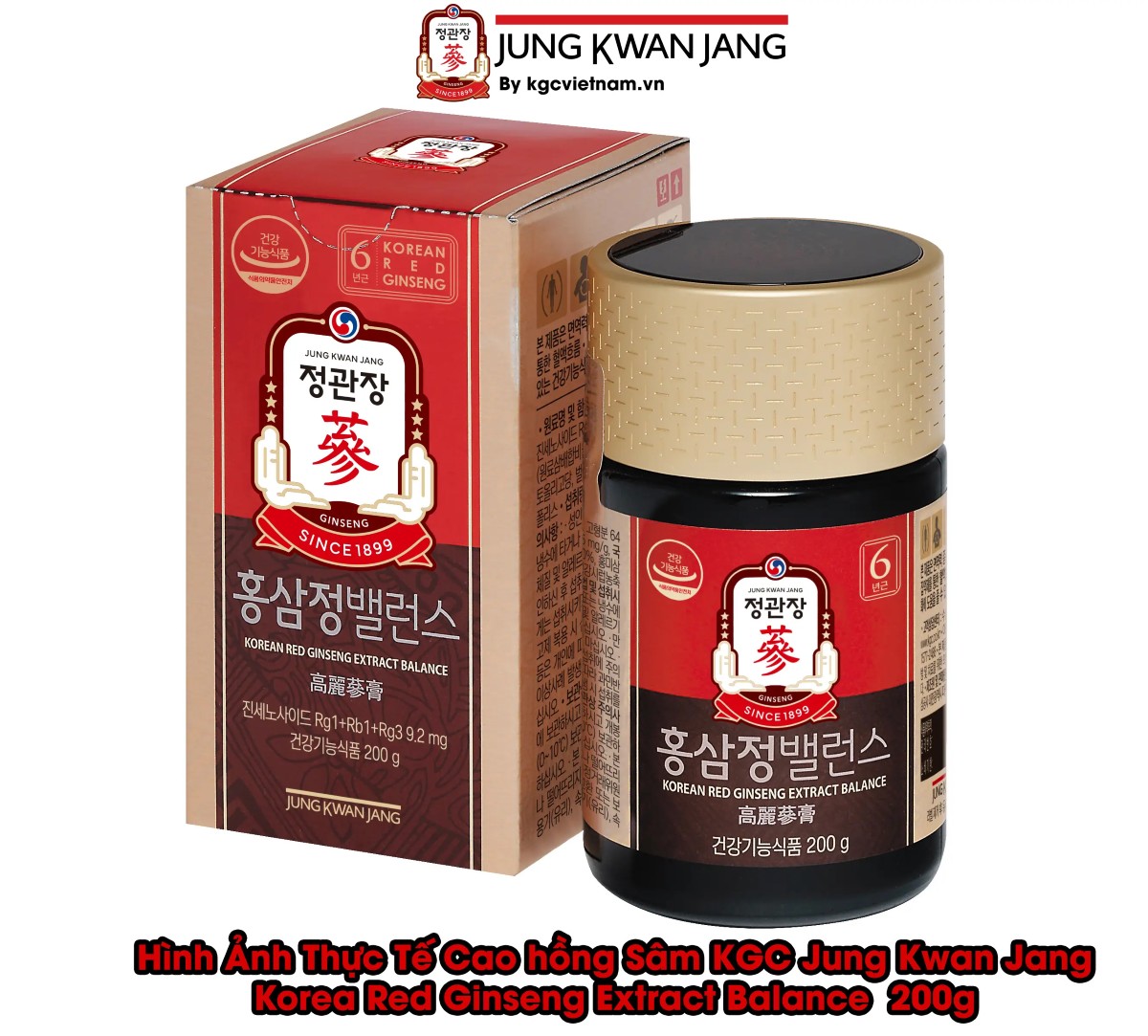 Hình Ảnh Thực Tế Cao hồng Sâm KGC Jung Kwan Jang Korea Red Ginseng Extract Balance  200g