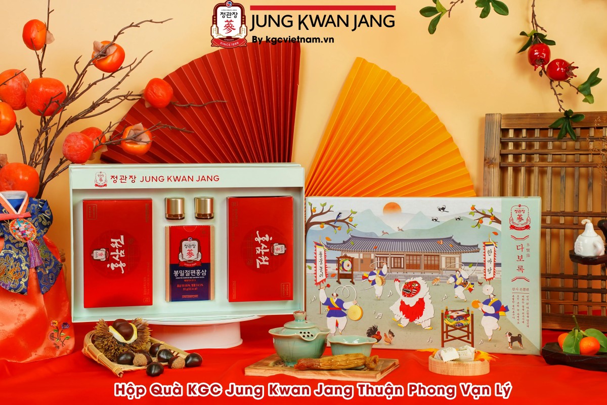 Hình Ảnh Thực Tế Hộp Quà Biếu KGC Jung Kwan JangThuận Phong Vạn Lý