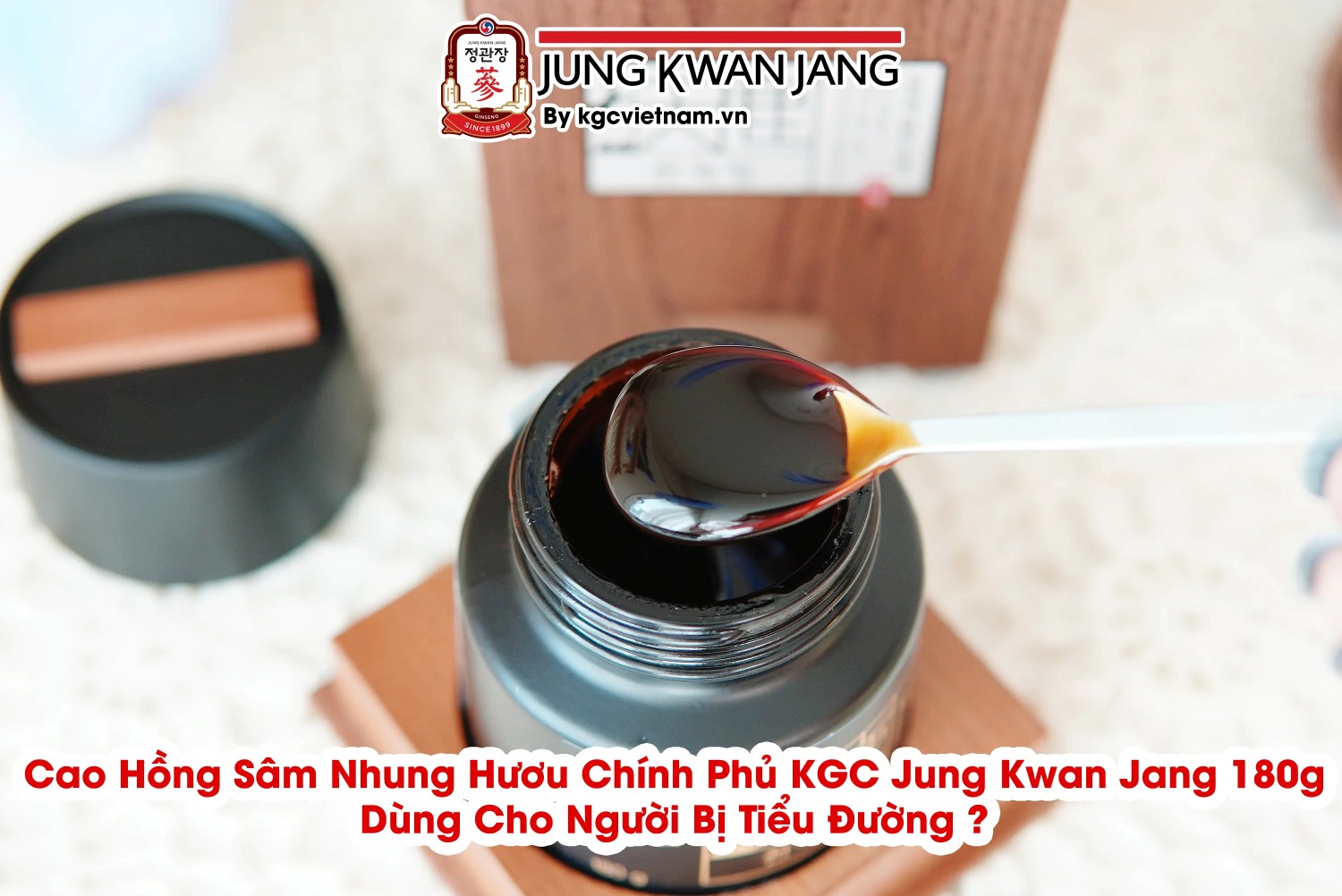 Cao Hồng Sâm Nhung Hươu KGC Jung Kwan Jang 180g Dùng Được Cho Người Bị Tiểu Đường  | KGC Việt Nam | www.kgcvietnam.vn