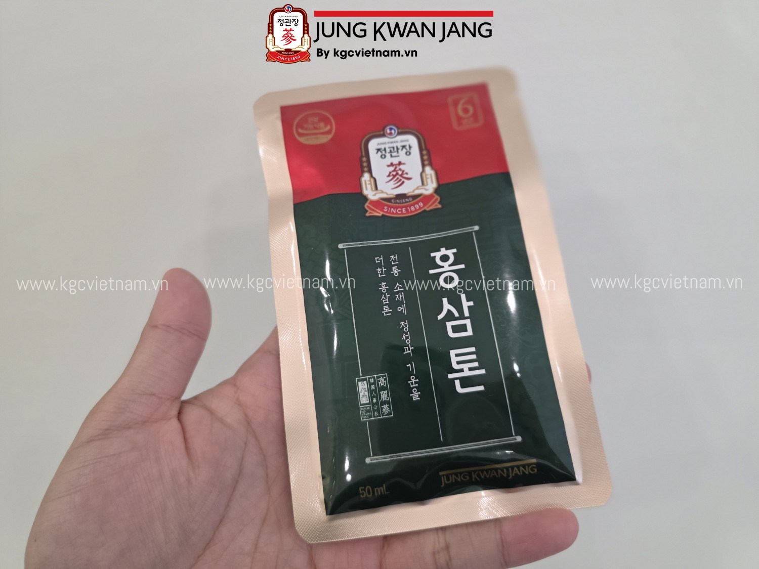 Gói Nước Hồng Sâm Chính Phủ Tonic Mild KGC Jung Kwan Jang tiện lợi 50ml dễ sử dụng