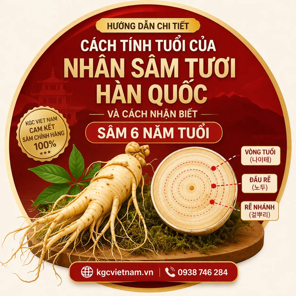 Cách Tính Tuổi Của Nhân Sâm Tươi Hàn Quốc Và Cách Nhận Biết Sâm 6 Năm Tuổi