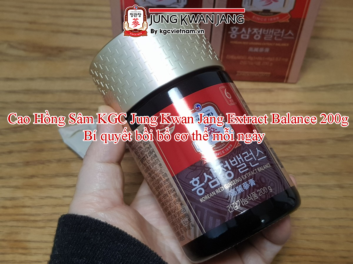 Cao Hồng Sâm KGC Jung Kwan Jang Extract Balance 200g – Bí quyết bồi bổ cơ thể mỗi ngày
