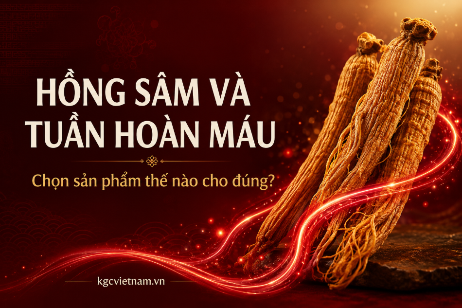Hồng sâm và tuần hoàn máu: chọn sản phẩm thế nào cho đúng?
