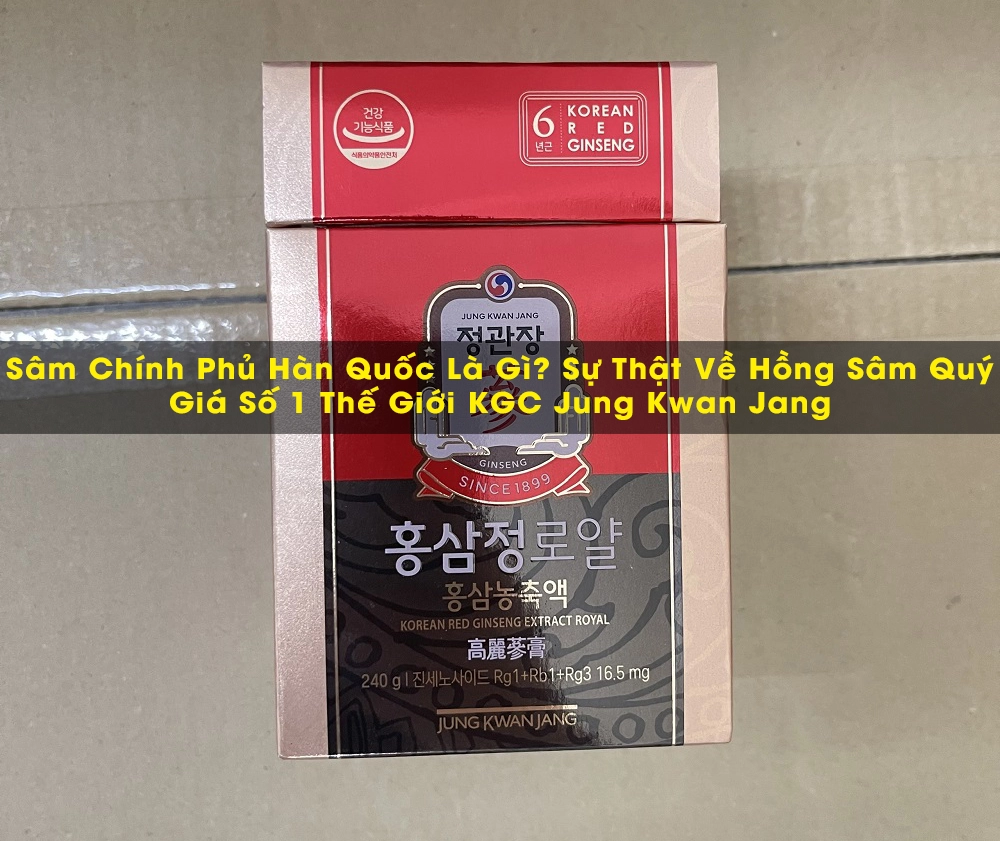 Sâm Chính Phủ Hàn Quốc Là Gì? Sự Thật Về Hồng Sâm Quý Giá Số 1 Thế Giới KGC Jung Kwan Jang