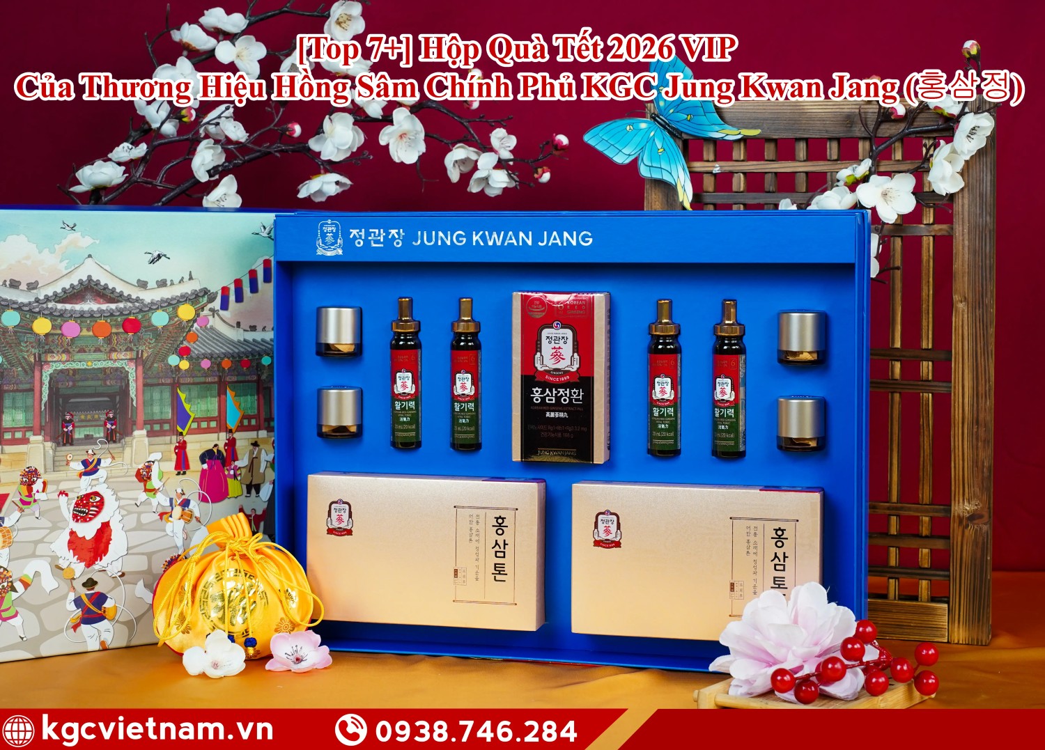 [Top 7+] Hộp Quà Tết 2026 VIP Của Thương Hiệu Hồng Sâm Chính Phủ KGC Jung Kwan Jang (홍삼정)