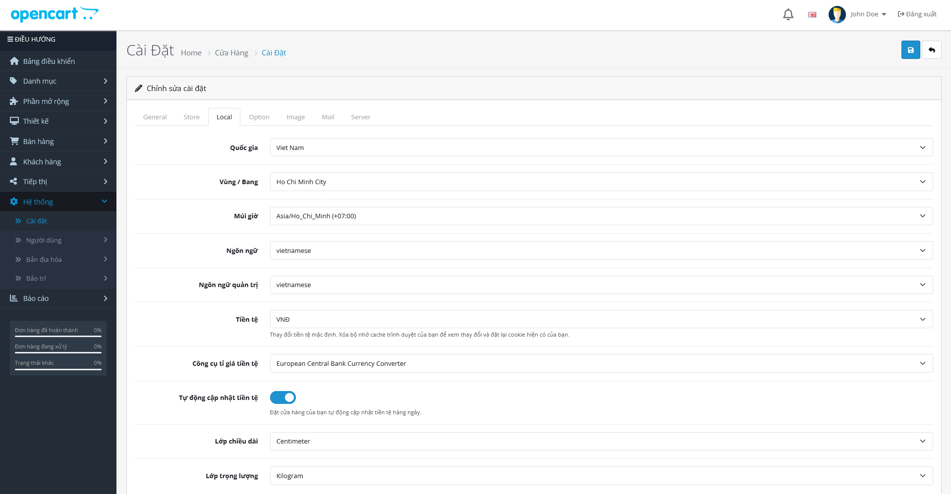 Hướng Dẫn Thêm Tiền Tệ VNĐ Trên Opencart | KGC Việt Nam