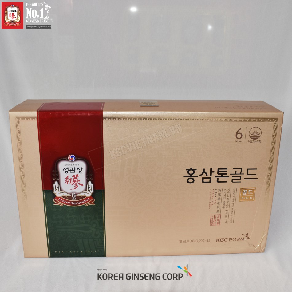 Nước hồng sâm Tonic Gold KGC 40ml x 30 gói