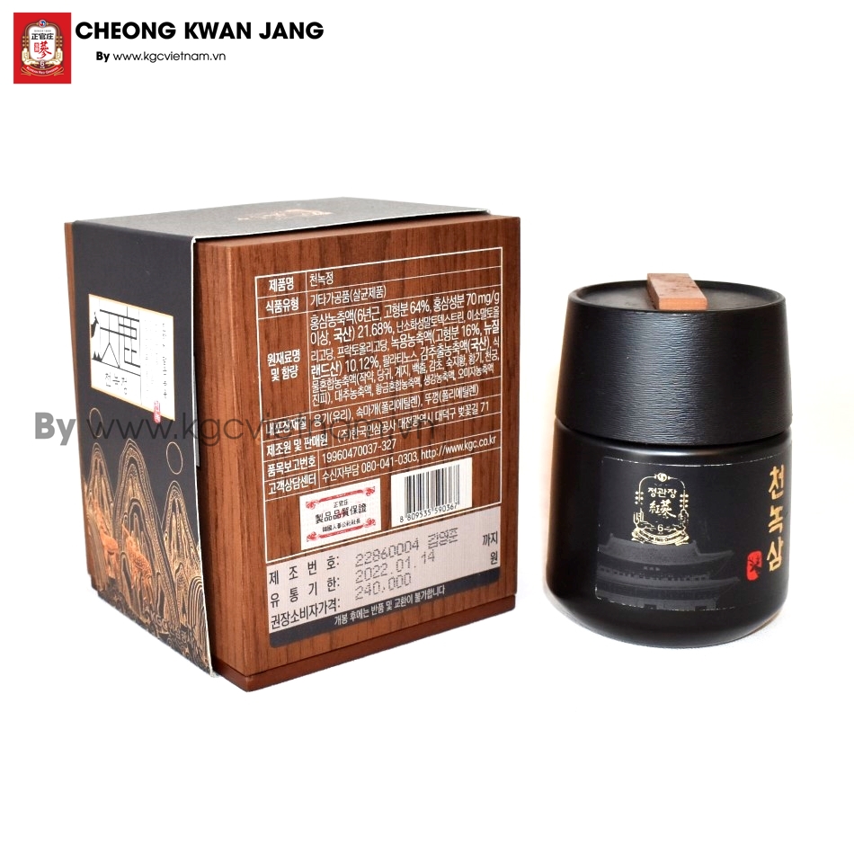 Cao Hồng Sâm Nhung Hươu Chính Phủ KGC Hàn Quốc 180g x 1 lọ