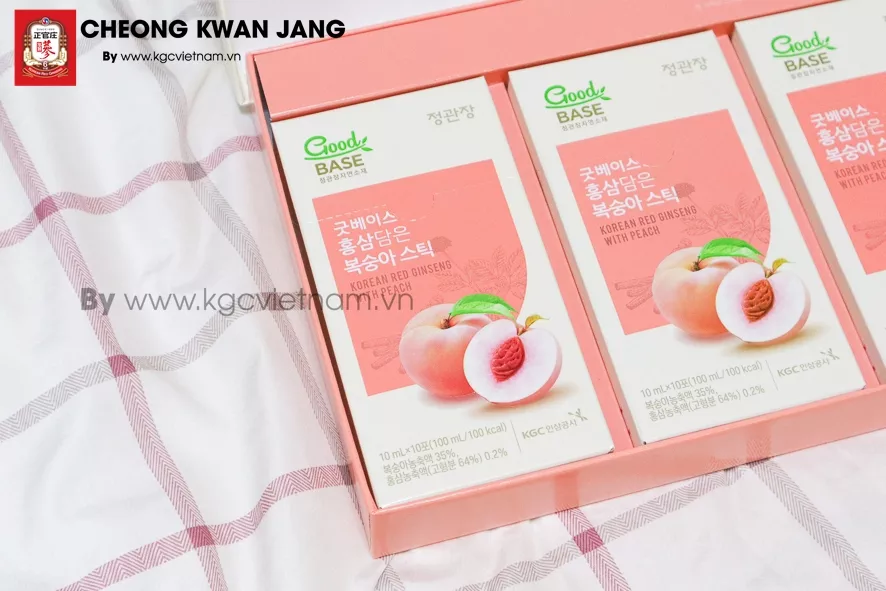 Nước hồng sâm GoodBase Đào KGC Cheong Kwan Jang 10ml x 30 gói