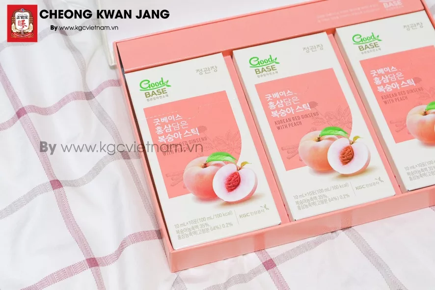 Nước hồng sâm GoodBase Đào KGC Cheong Kwan Jang 10ml x 30 gói