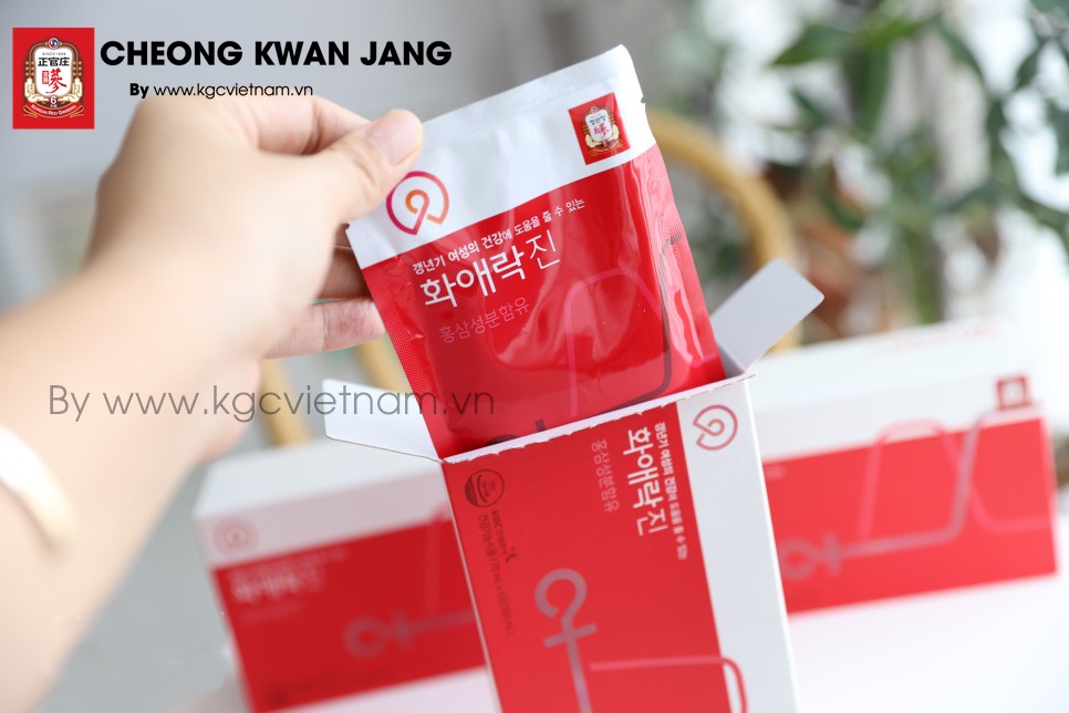 [Nước hồng sâm Cheong Kwan Jang] dành cho phụ nữ Hwa Ae Rak Jin 70ml x 30 gói