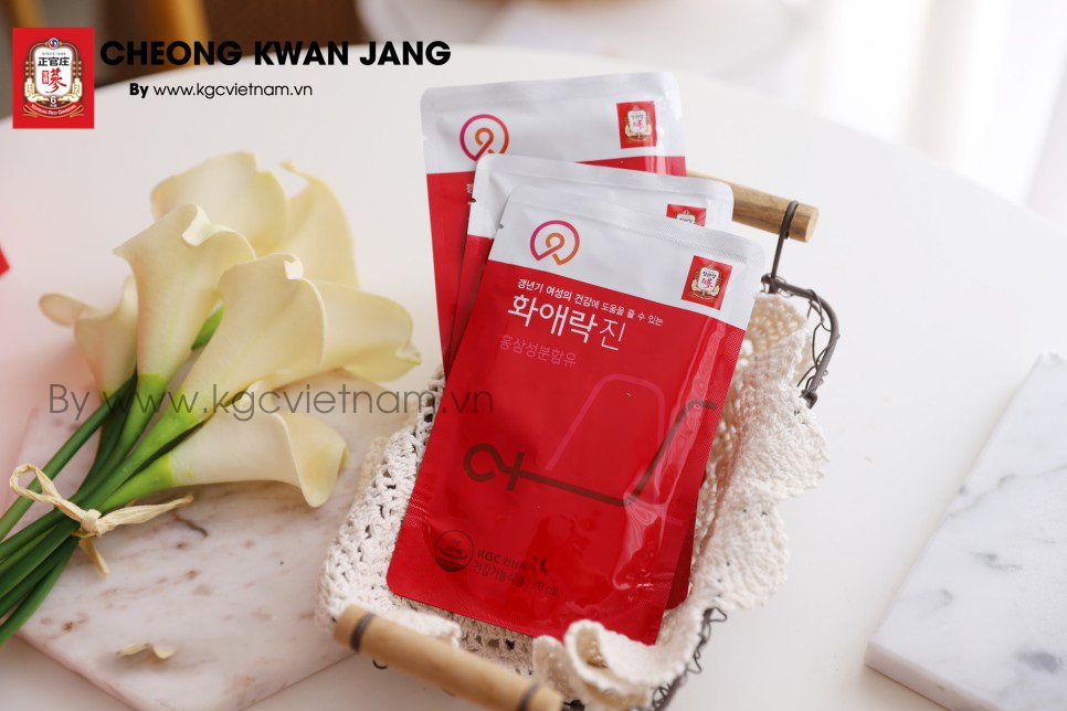 [Nước hồng sâm Cheong Kwan Jang] dành cho phụ nữ Hwa Ae Rak Jin 70ml x 30 gói