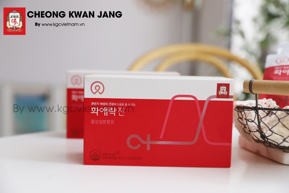 [Nước hồng sâm Cheong Kwan Jang] dành cho phụ nữ Hwa Ae Rak Jin 70ml x 30 gói