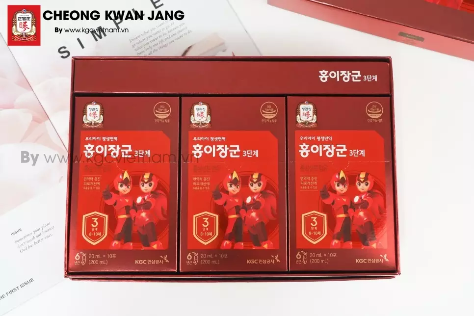 Nước hồng sâm trẻ em KGC Hàn Quốc 20ml x 30 gói số 3