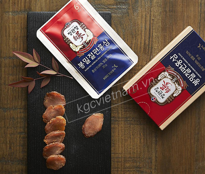 Hồng sâm lát tẩm mật ong chính phủ KGC 20g x 12 gói
