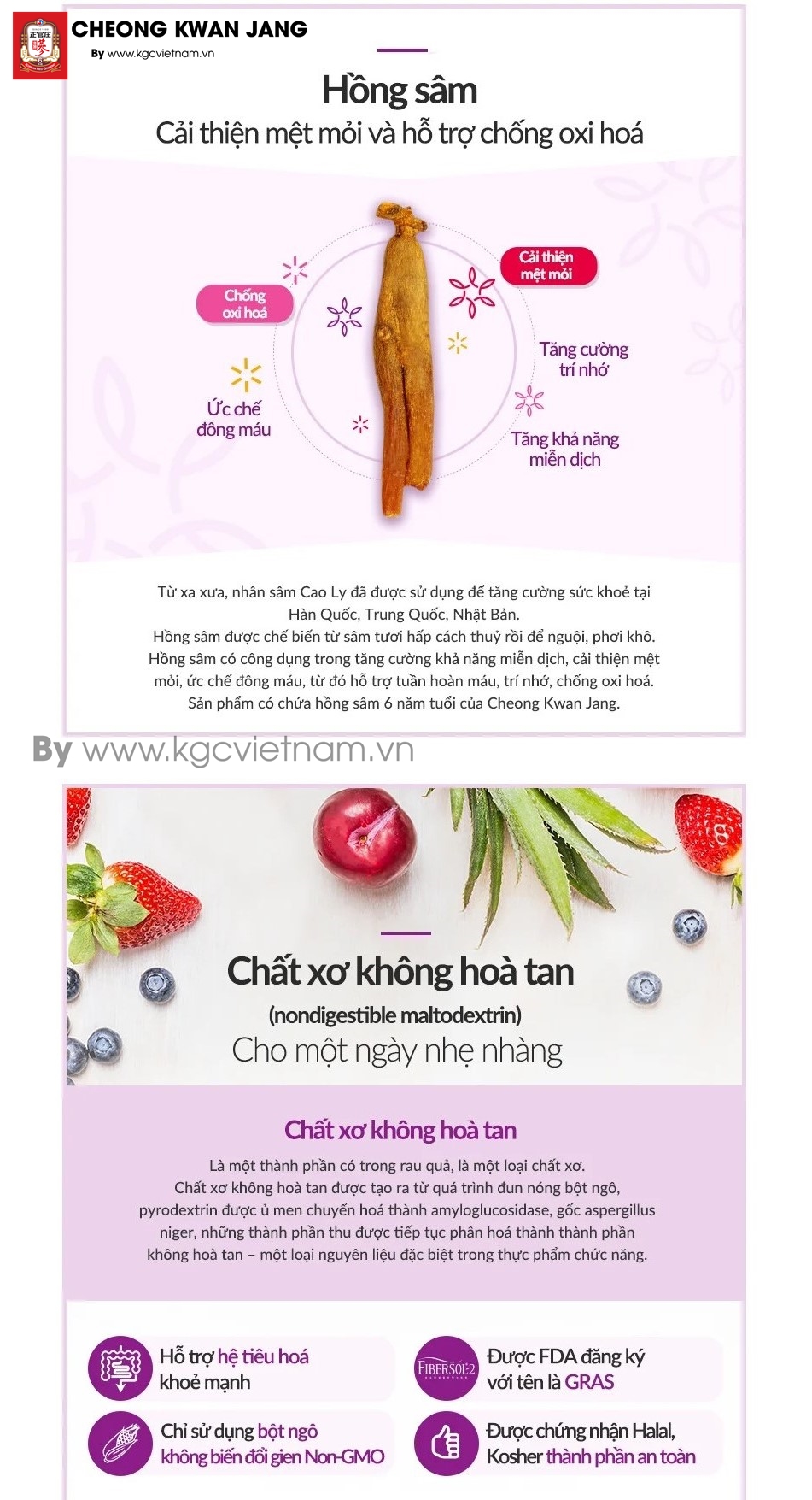 Thạch hồng sâm dành cho phụ nữ KGC Cheong Kwan Jang Hwa Ae Rak Innergetic 15g x 20 gói