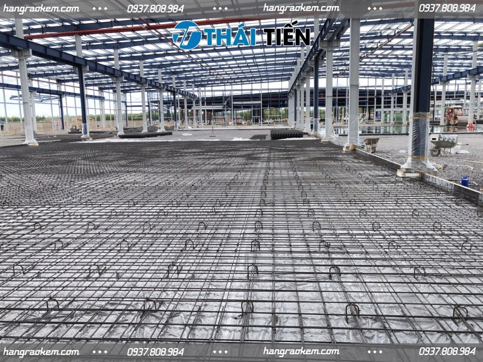 Hình Ảnh Lưới Thép Hàn Đổ Bê Tông Tại Long An