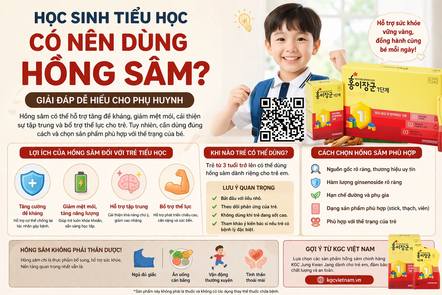 ợi ích hồng sâm đối với trẻ em