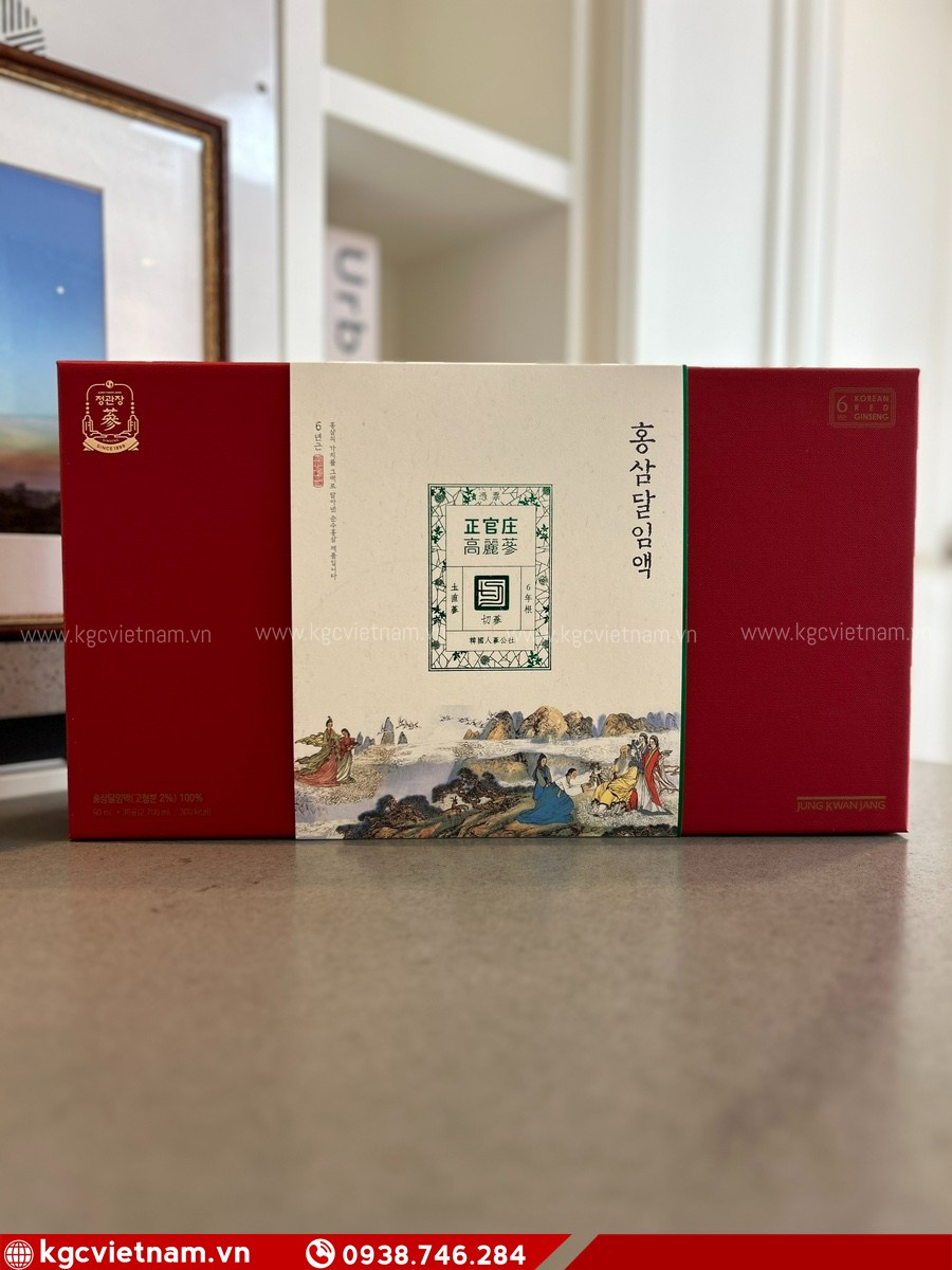 Hình Ảnh Thực Tế Nước Hồng Sâm Nguyên Chất KGC Jung Kwan Jang PURE EXTRACT 90ml x 30 Gói
