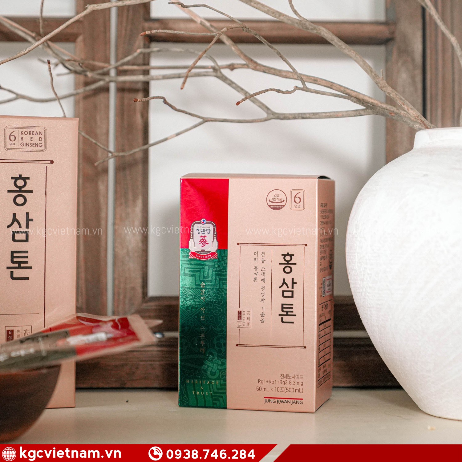 Hình Ảnh Thực Tế Nước Hồng Sâm KGC Jung Kwan Jang Tonic Mild 50ml x 30 Gói