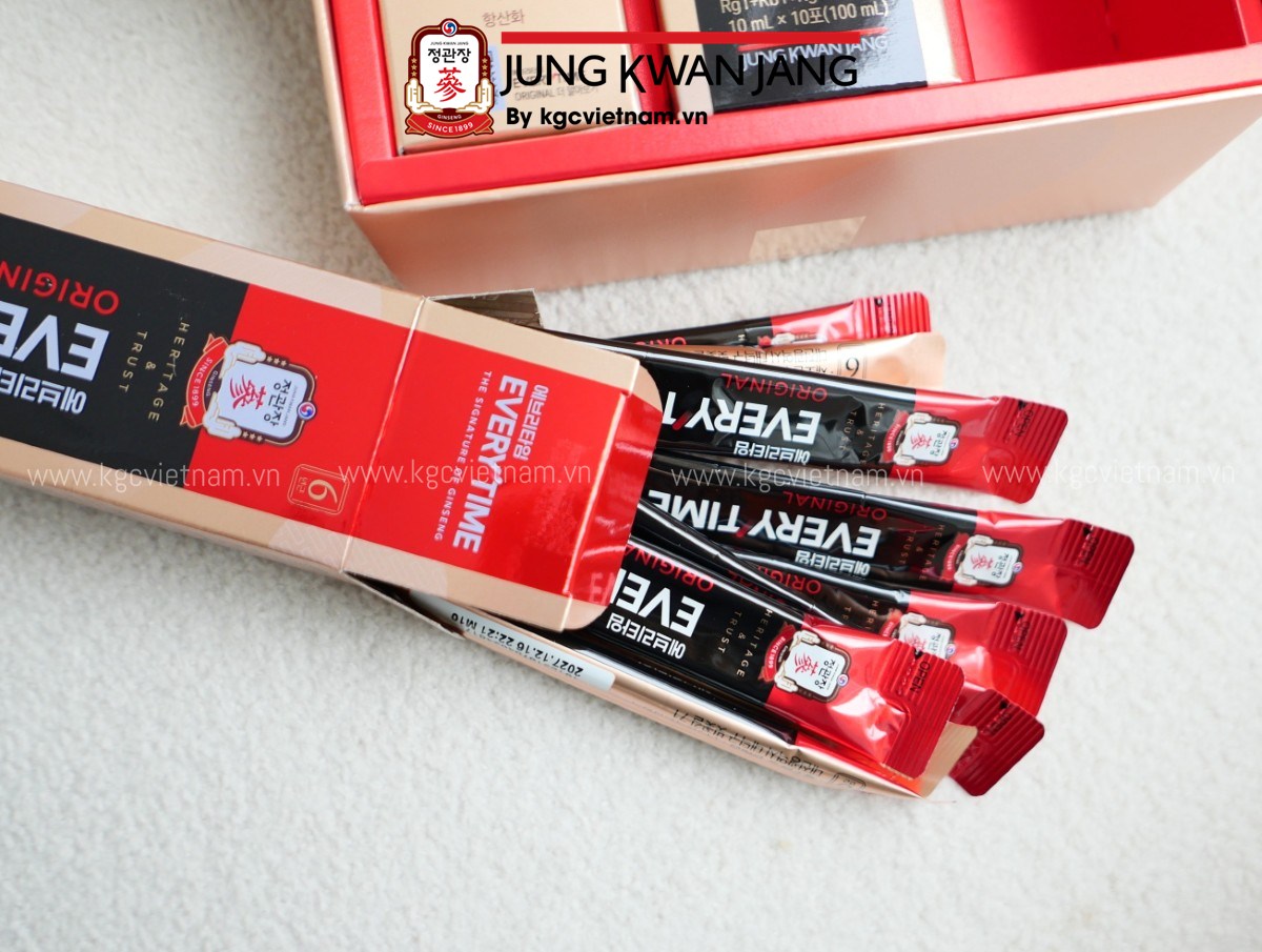 Tinh chất hồng sâm KGC Everytime Original hỗ trợ giảm mệt mỏi