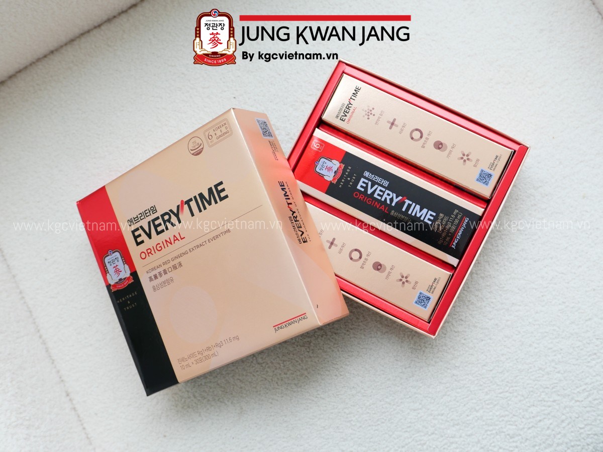 Sản phẩm hồng sâm dạng ống KGC dành cho người bận rộn