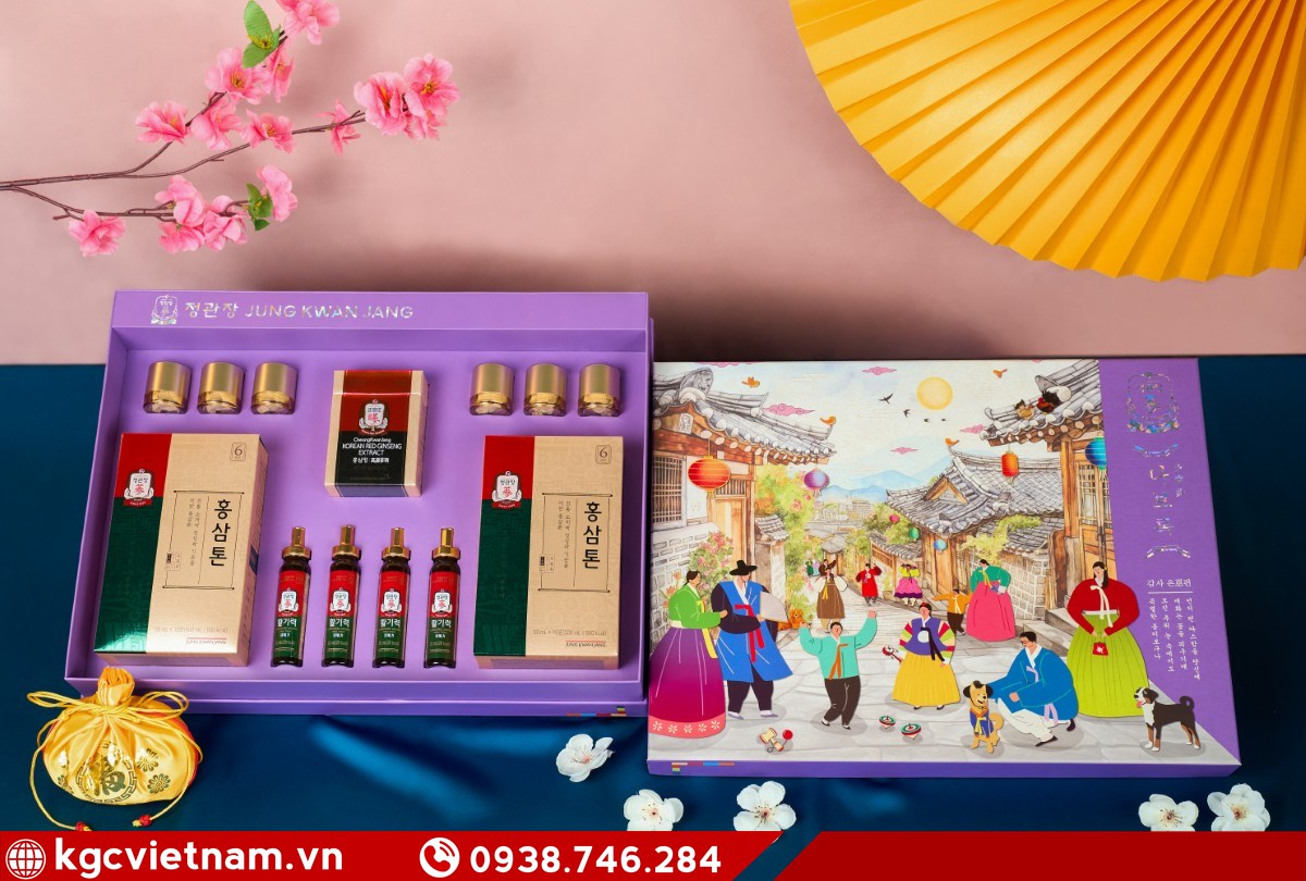 Hộp Quà Tết 2026 VIP Giao Long Vân Vũ KGC Jung Kwan Jang chính hãng Hàn Quốc