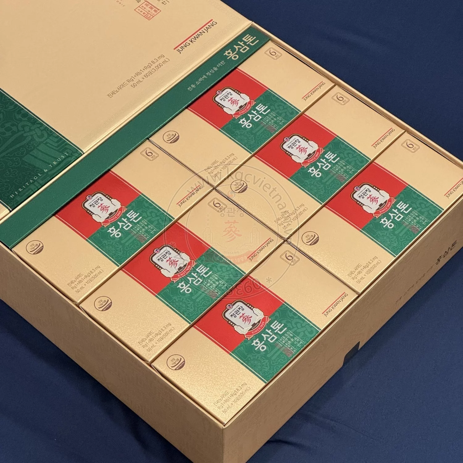 Nước Hồng Sâm KGC Jung Kwan Jang TONIC MILD Hàn Quốc 50ml x 60 Gói | kgcvietnam.vn