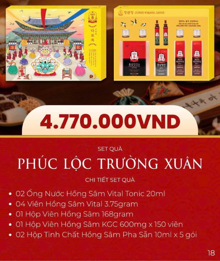 hình ảnh set quà phúc lộc trường xuân