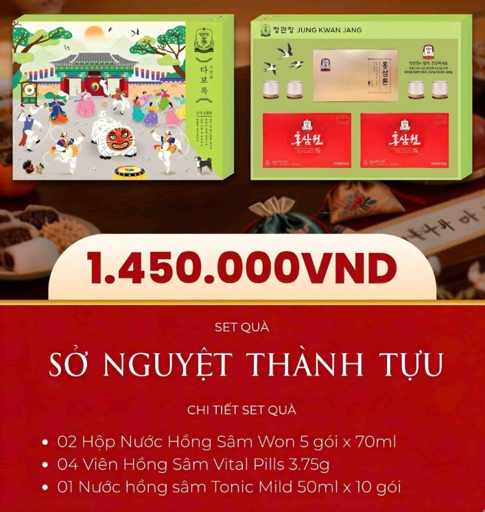 hình ảnh set quà sở nguyệt thành tựu