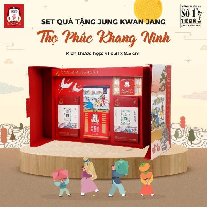 hình ảnh set quà thọ phúc khang ninh