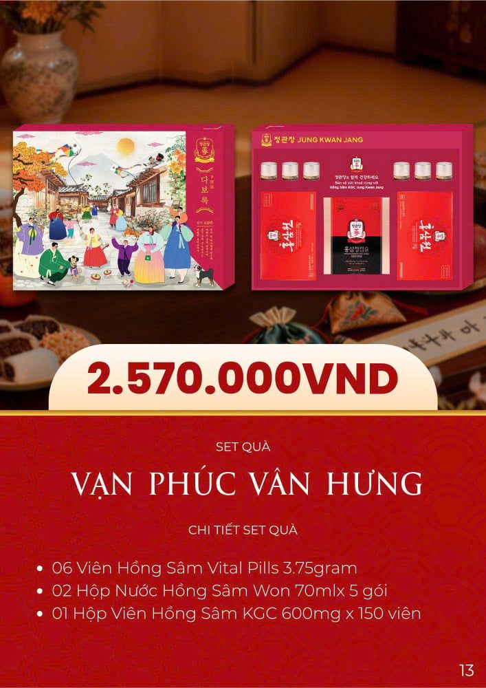 hình ảnh set quà vạn phúc vân hưng