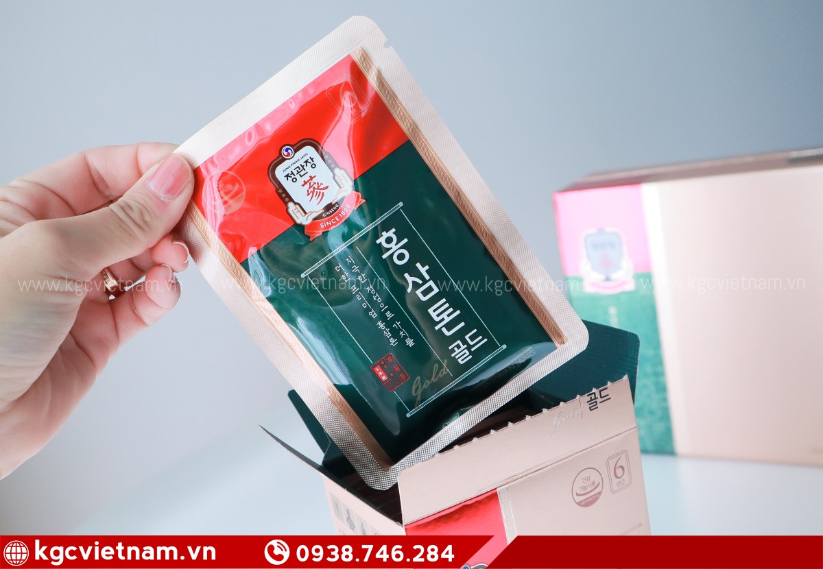 Nước Hồng Sâm KGC Jung Kwan Jang Tonic Gold 40ml x 30 gói chính hãng