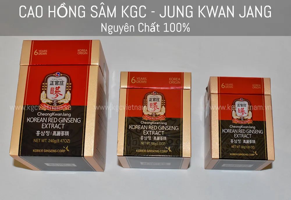 Hình Ảnh Chi Tiết Cao Hồng Sâm KGC Jung Kwan Jang Nguyên Chất 100%