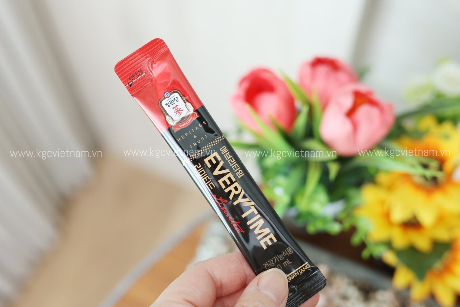 Hình Ảnh Chi Tiết Nước tinh chất địa sâm KGC Jung Kwan Jang Everytime Limited 10ml x 30 gói