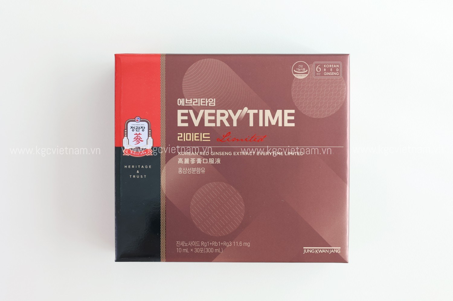 Hình Ảnh Chi Tiết Nước tinh chất địa sâm KGC Jung Kwan Jang Everytime Limited 10ml x 30 gói