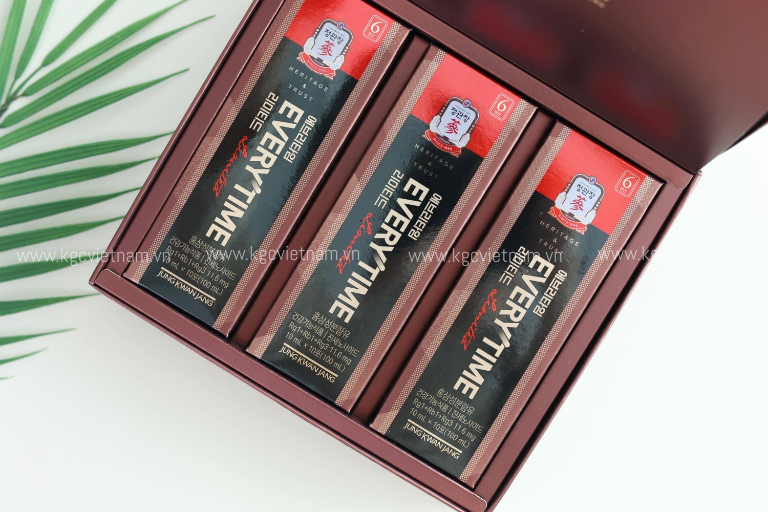 Hình Ảnh Chi Tiết Nước tinh chất địa sâm KGC Jung Kwan Jang Everytime Limited 10ml x 30 gói