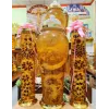 Bộ bình rượu hoa sâm điêu khắc rồng may mắn  63 lít