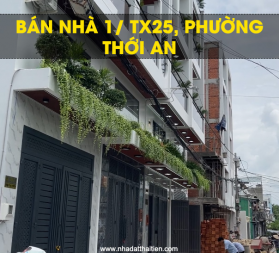 Bán Nhà Mới Xây 1/ Trục Đường TX25 Phường Thới An TP.HCM