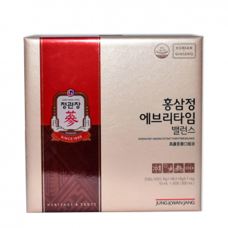 Nước hồng sâm KGC Jung Kwan Jang Everytime Balance 10ml x 30 gói | kgcvietnam.vn