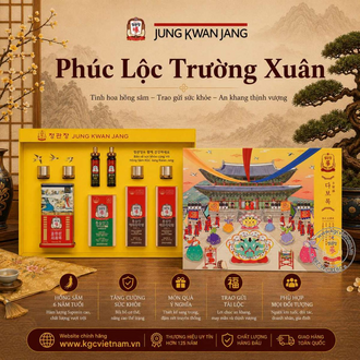 Hộp quà tặng hồng sâm KGC Jung Kwan Jang Phúc Lộc Trường Xuân