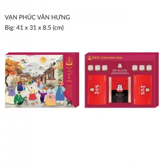 Hộp quà tặng hồng sâm KGC Jung Kwan Jang Vạn Phúc Vân Hưng