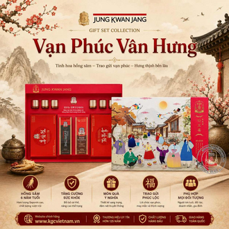 Hộp quà tặng hồng sâm KGC Jung Kwan Jang Vạn Phúc Vân Hưng
